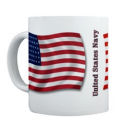 U S Navy 48-Star Flag Mug