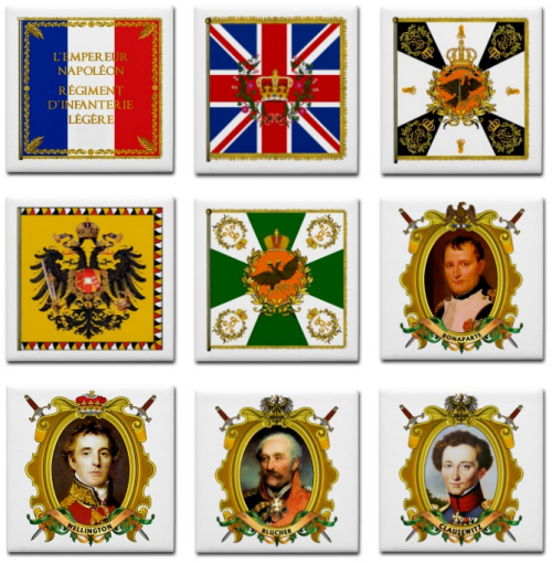 Napoleonic Era Standards & Generals Coasters