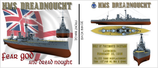 HMS Dreadnought Shirt - 3D Model