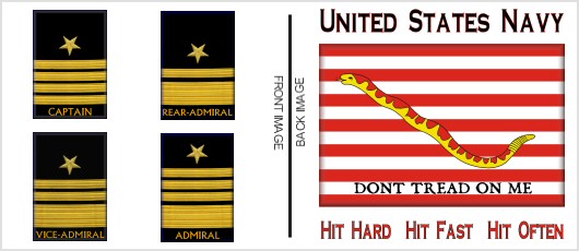 USN Naval Rank Shirts