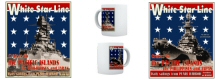 USN White Star Line Poster Mug