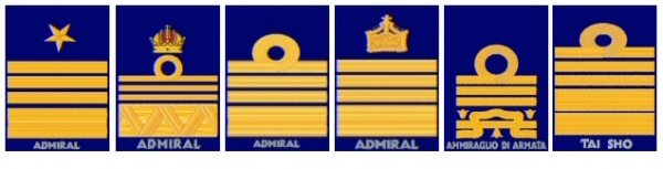 Embroidered Naval Rank T-Shirts